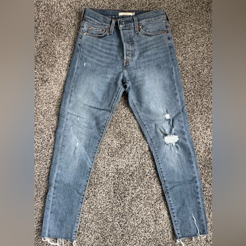 Levi’s Distressed Blue Jeans